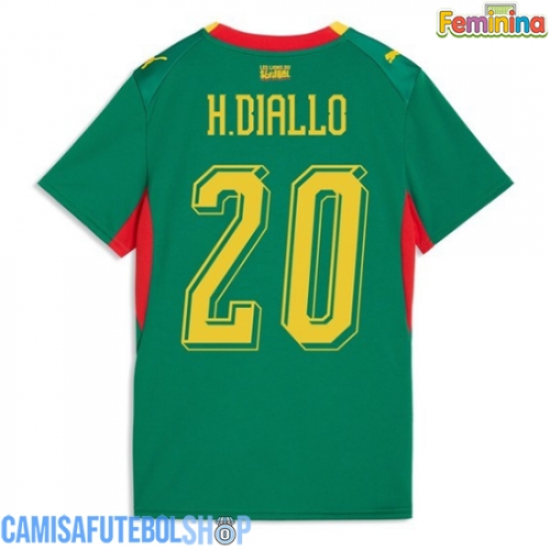 Camisa de time de futebol Senegal Habib Diallo #20 Replicas 2º Equipamento Feminina Mundo 2026 Manga Curta